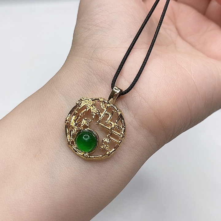 玛瑙/玉髓颈饰合金