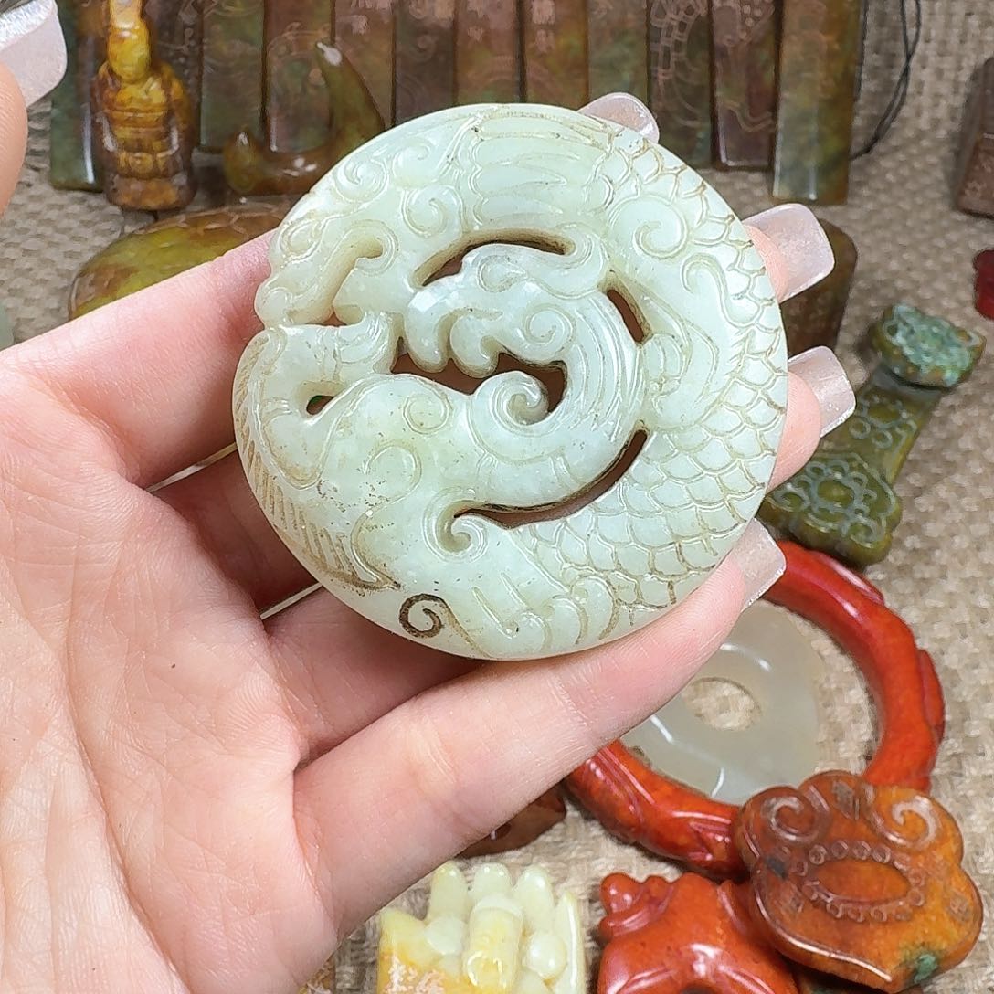 白玉菩提吊坠挂件