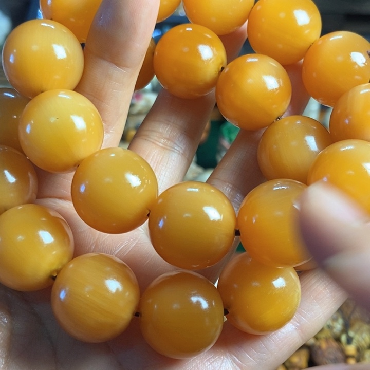 荼*配饰羊角珠子大手串