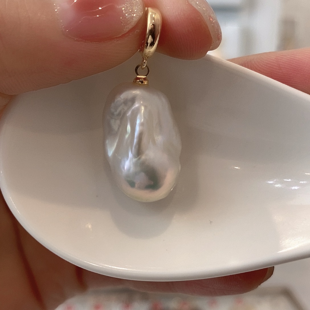 淡水珍珠颈饰银S925镶嵌