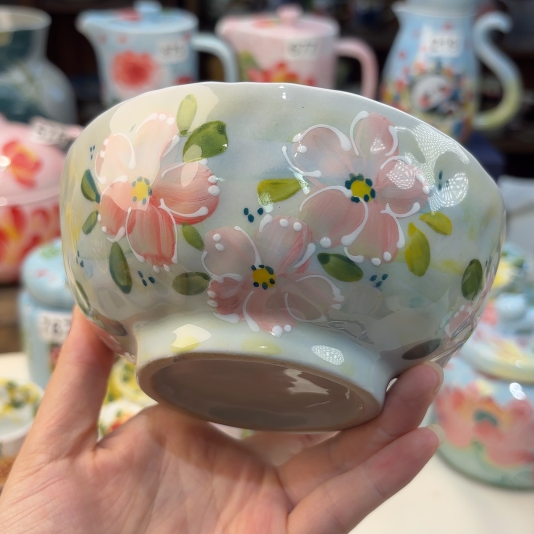 瓷片景德镇手绘高温釉下彩陶瓷茶具