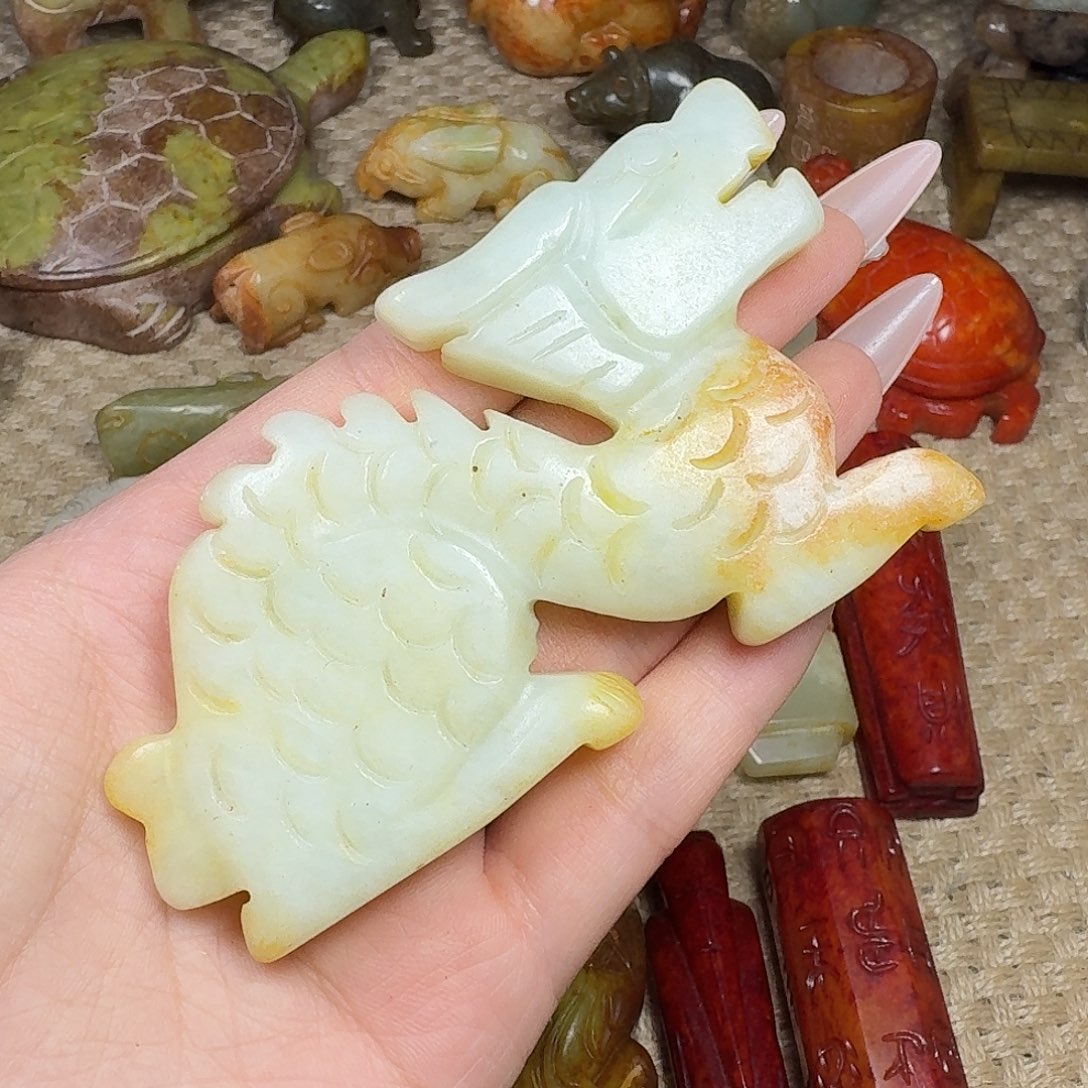 白玉菩提吊坠挂件