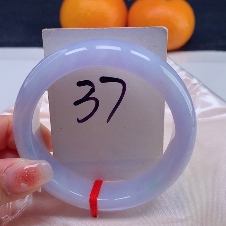 翡翠手镯未镶嵌缅甸天然a货翡翠57紫