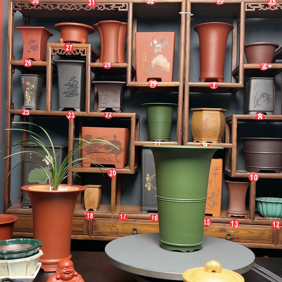 紫砂花盆娅*a紫砂花盆