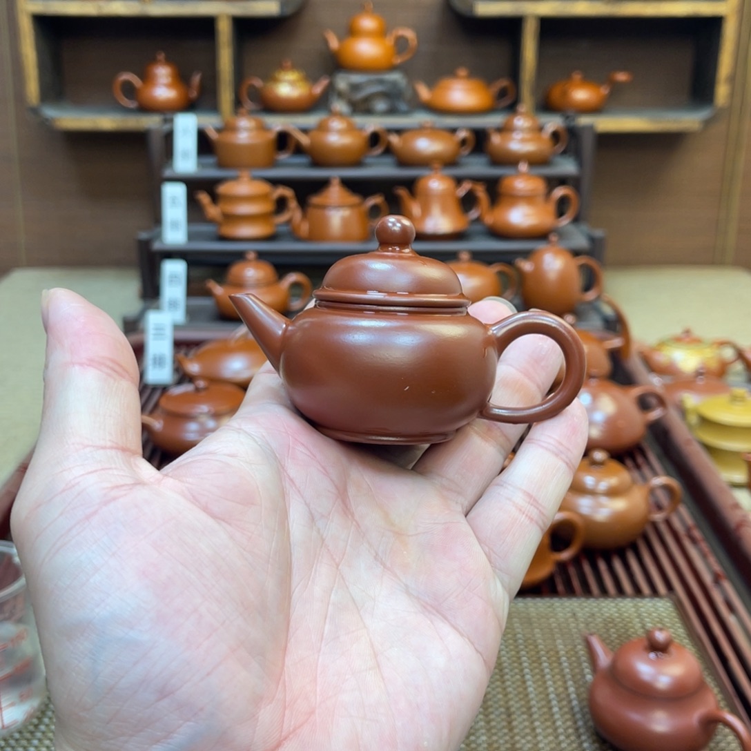 朱泥茶壶水平50-60cc