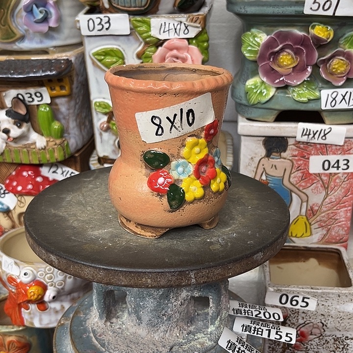 粗陶材质多肉花盆