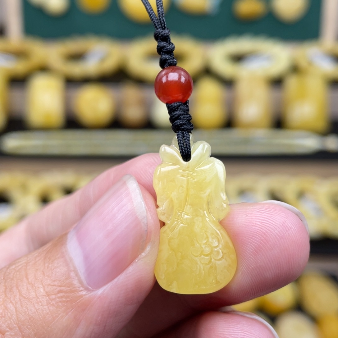 琥珀裸石未镶嵌琥珀蜜蜡