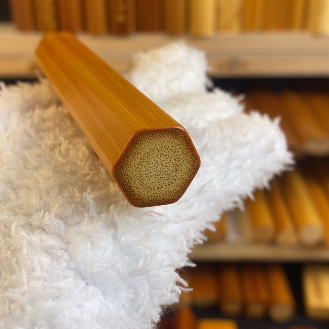 竹厚皮满密 压手六棱