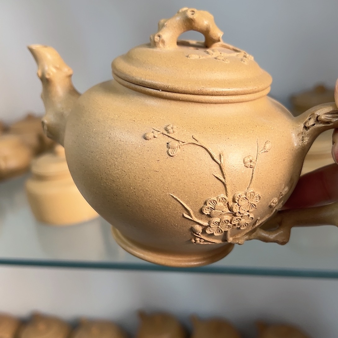 紫砂茶壶黄龙山原矿黄金段350