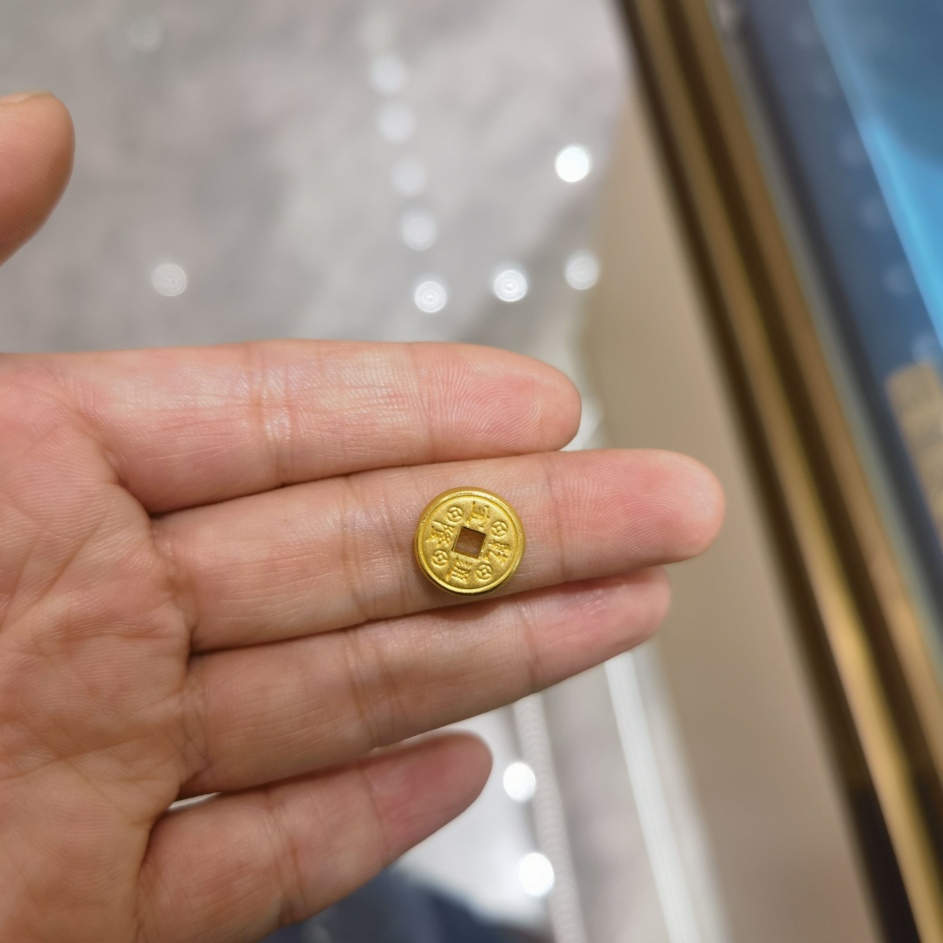 转运珠五帝币素金国风潮玩吉言系列古法diy串珠
