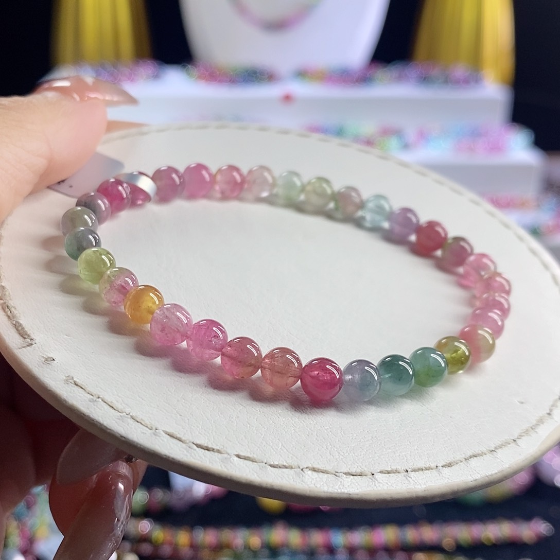 未镶嵌手链碧玺西瓜