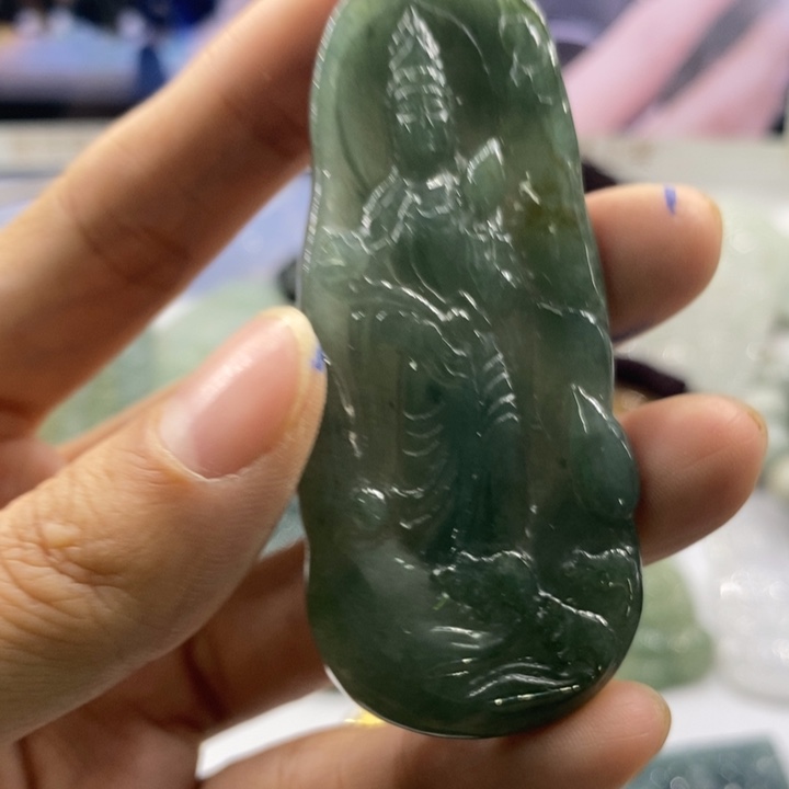 正***正翡翠未镶嵌吊坠(不含链)3002