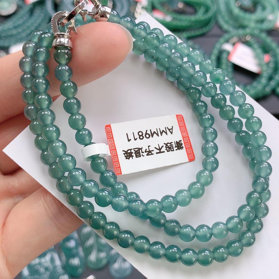 翡翠颈饰未镶嵌珠链卡5