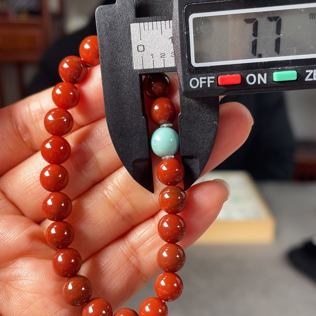 南红玛瑙手链未镶嵌