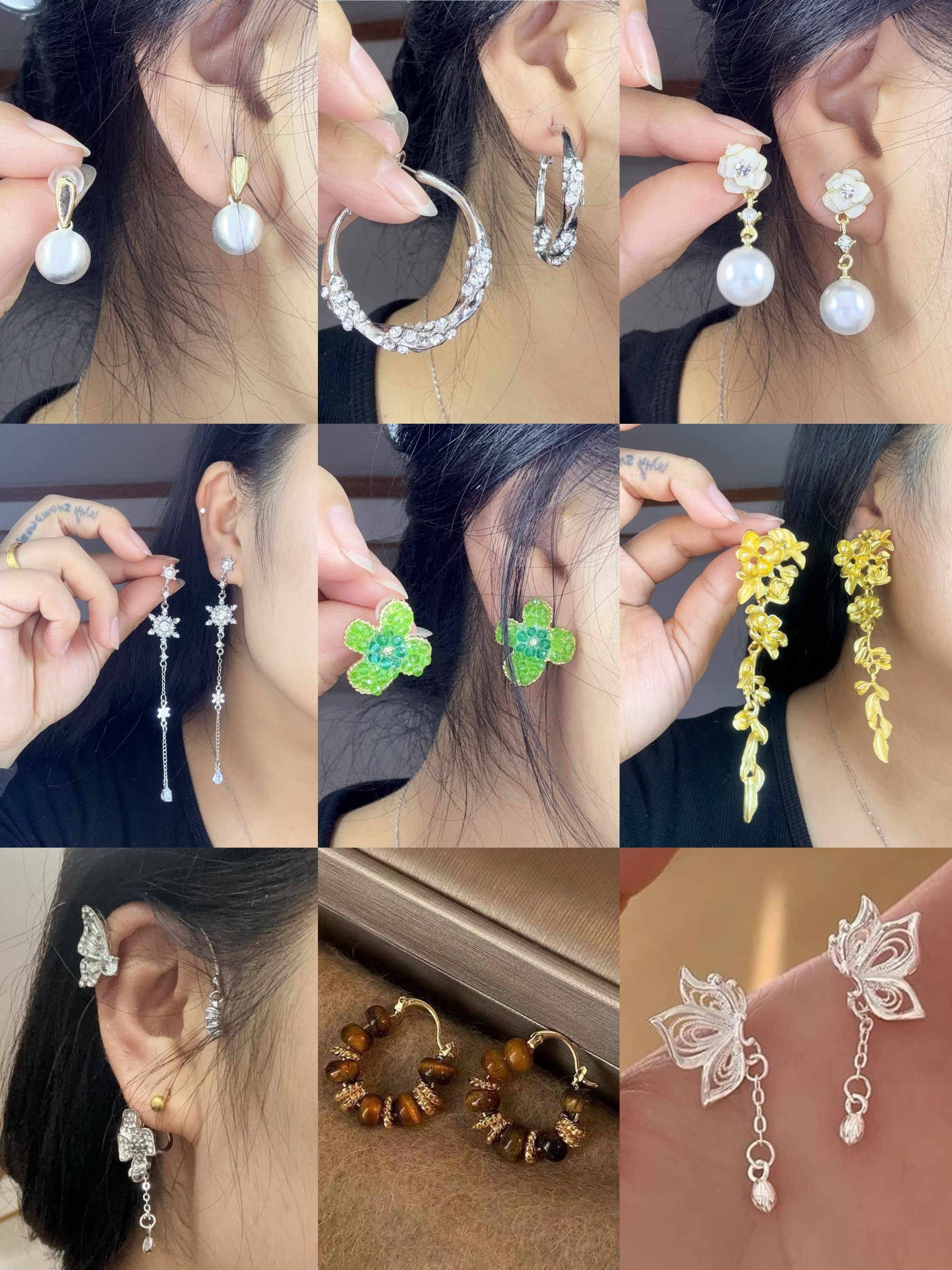 合金耳饰 随机过款 直播间扣号 链接