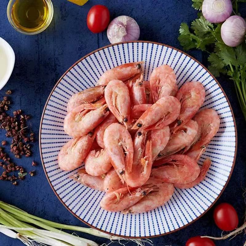 北极虾90/120+规格2025年精选头籽北极熊北极虾3斤 甜虾冰虾即食