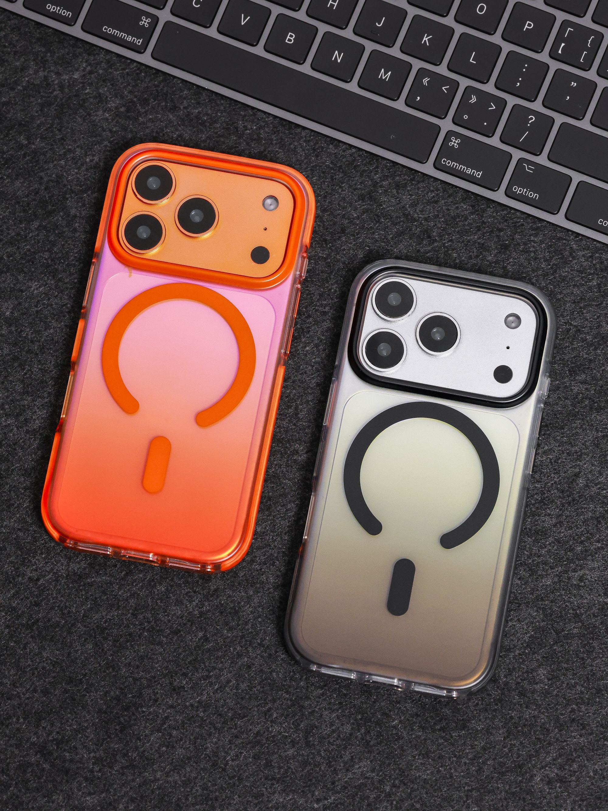 适用苹果iPhone17promax炫彩手机壳16pro带磁吸15pro防摔手机壳