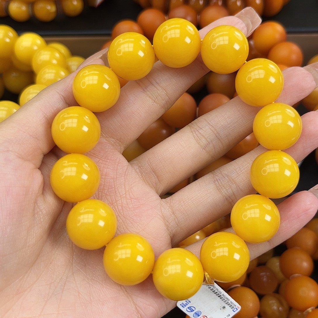 未镶嵌琥珀手串蜜蜡