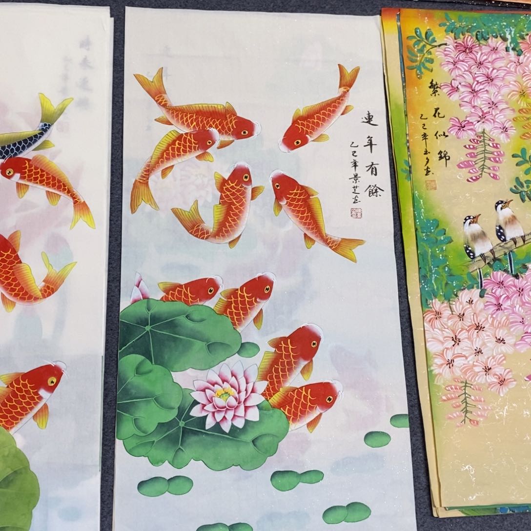 国画尺寸100✖️50三尺精品工笔手绘