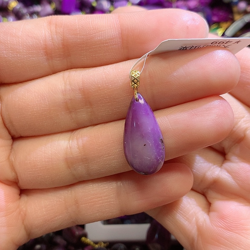 【闪购商品】苏纪石（舒俱来）吊坠18K金镶嵌