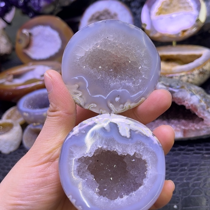 珠宝半成品水晶未镶嵌盆