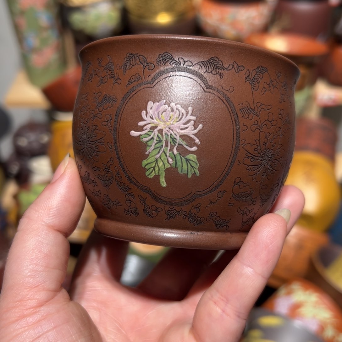 紫砂茶杯宜兴紫砂主人杯