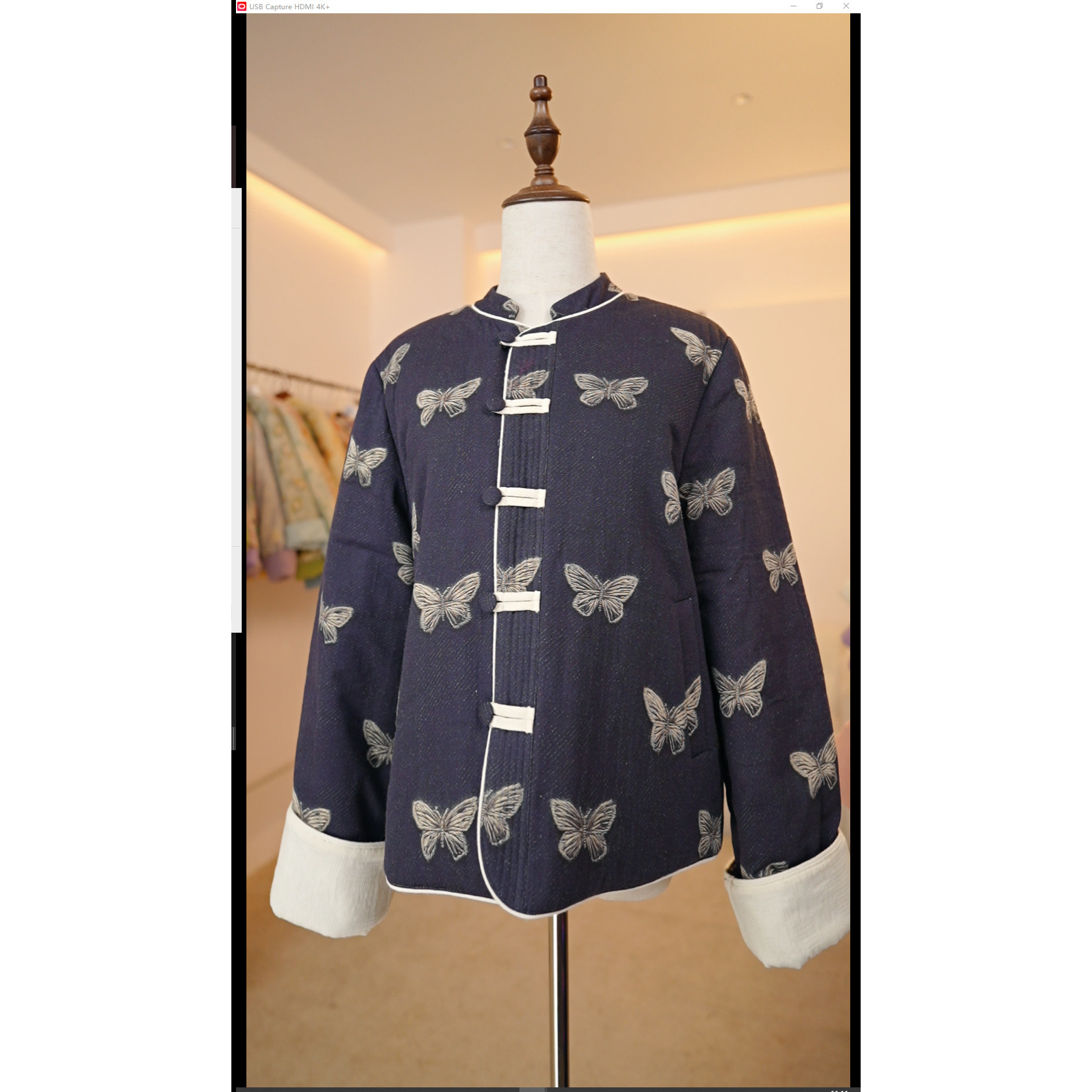 【雨蝶】冬季国风新中式冬款棉服上衣女