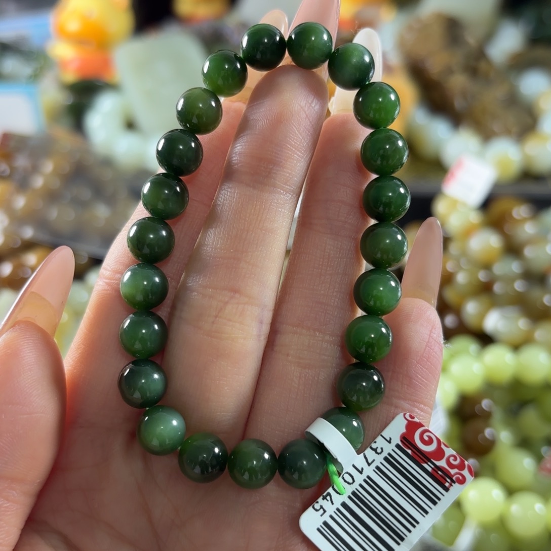 和田玉未镶嵌手链56