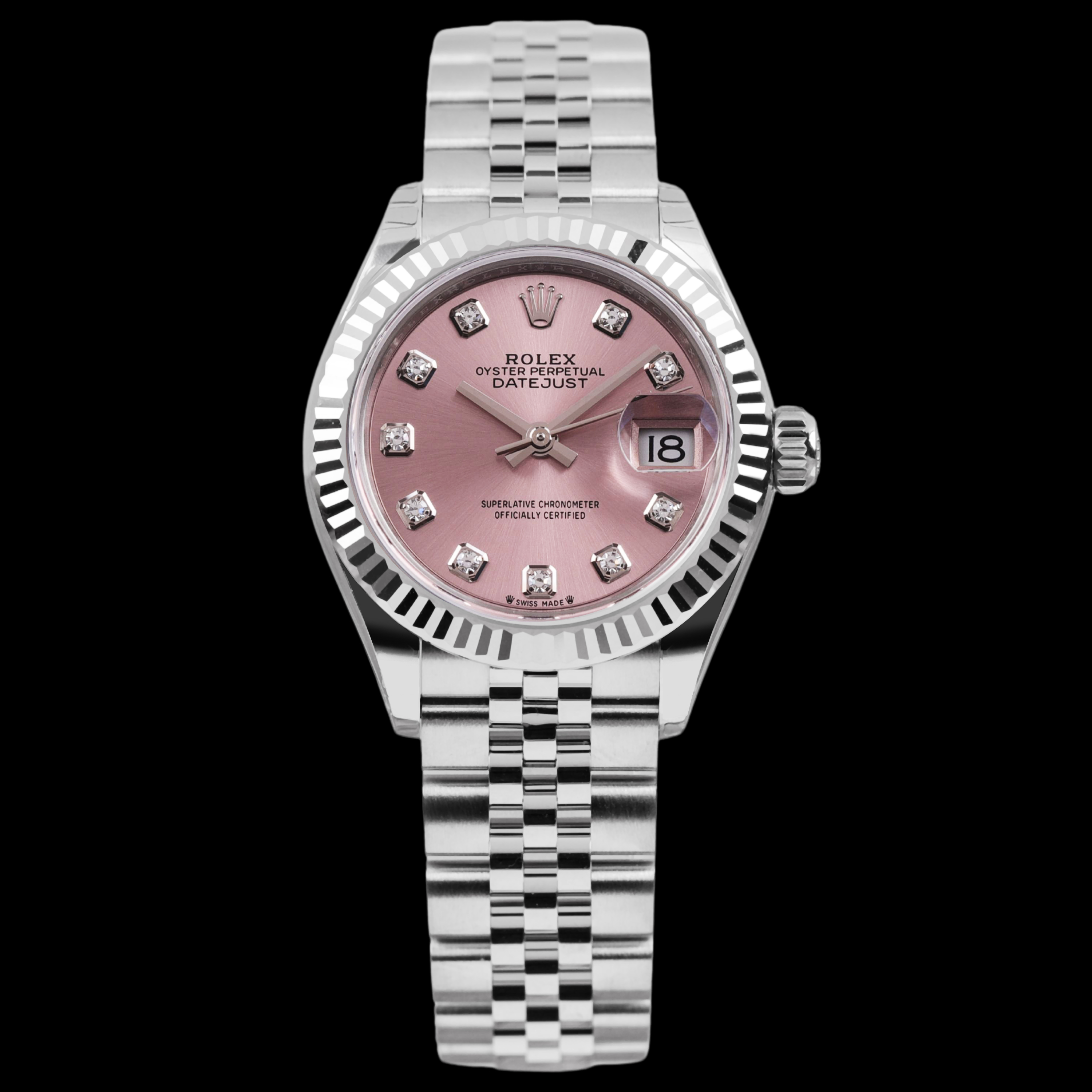 99新 Rolex/劳力士 25年撕膜未使用 双吊牌 日志型279174 28mm