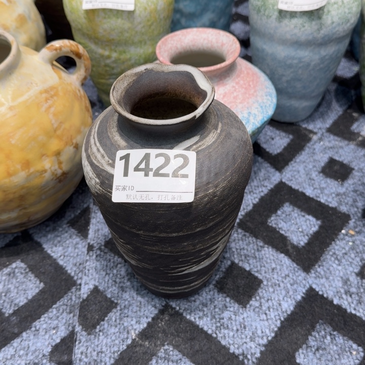 悠***儿瓷片景德镇高温花器编码1422高23口5默认无孔