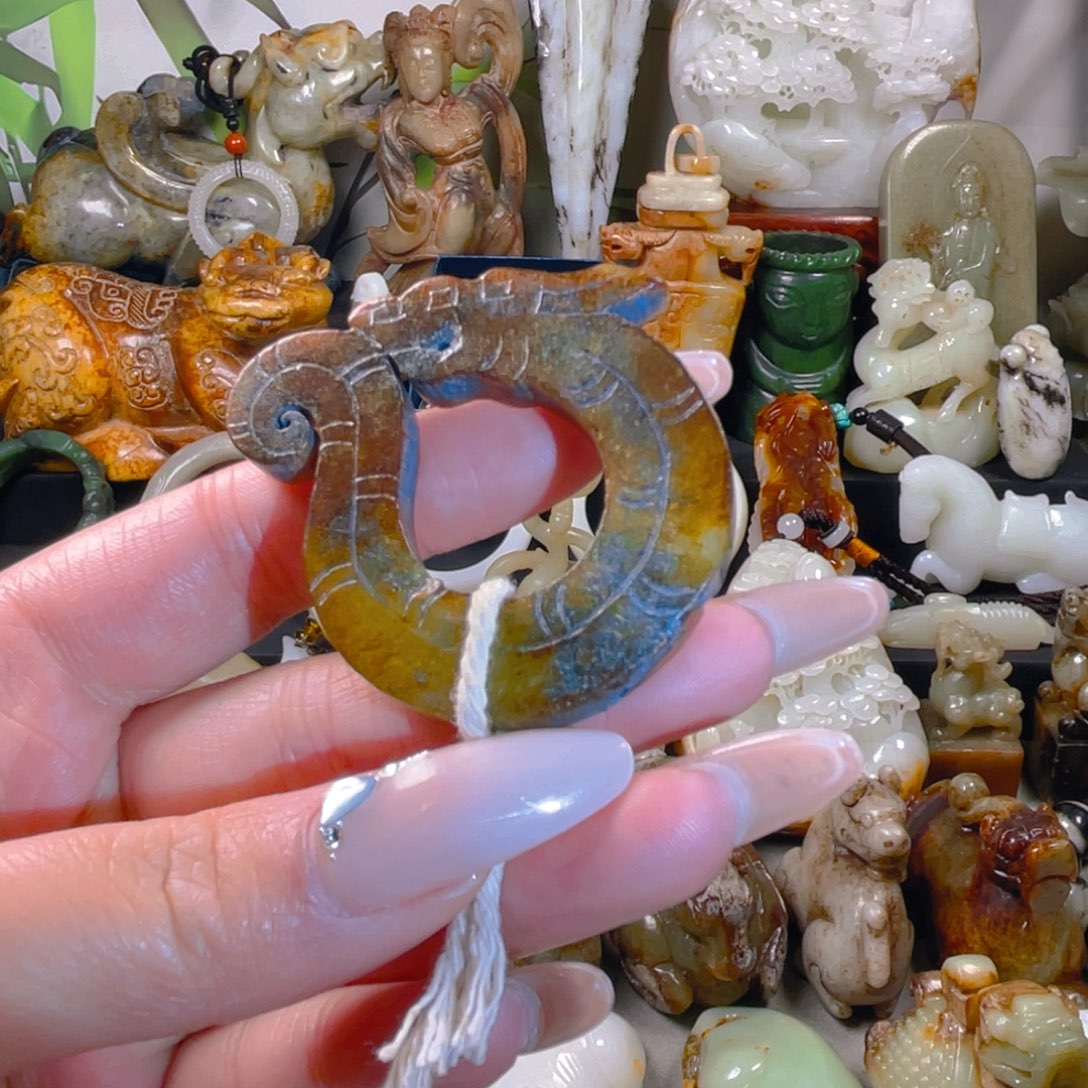 和田玉挂件未镶嵌8