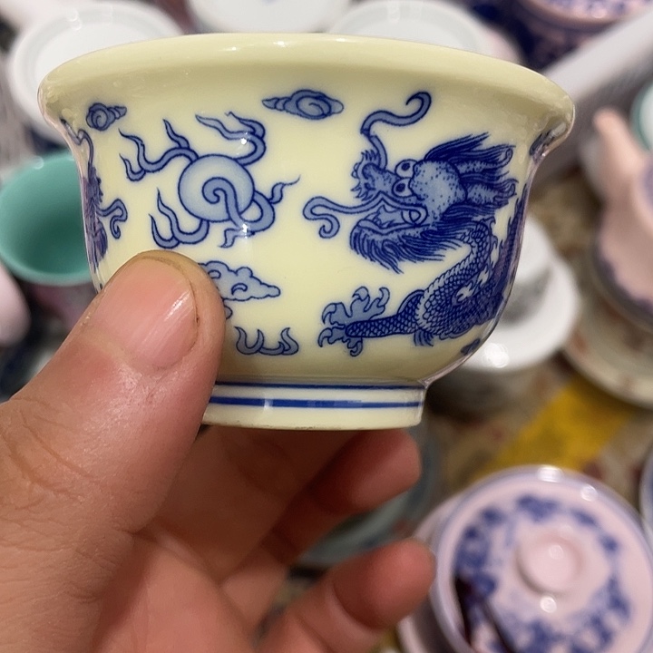 陶摆件景德镇陶瓷主人杯13444