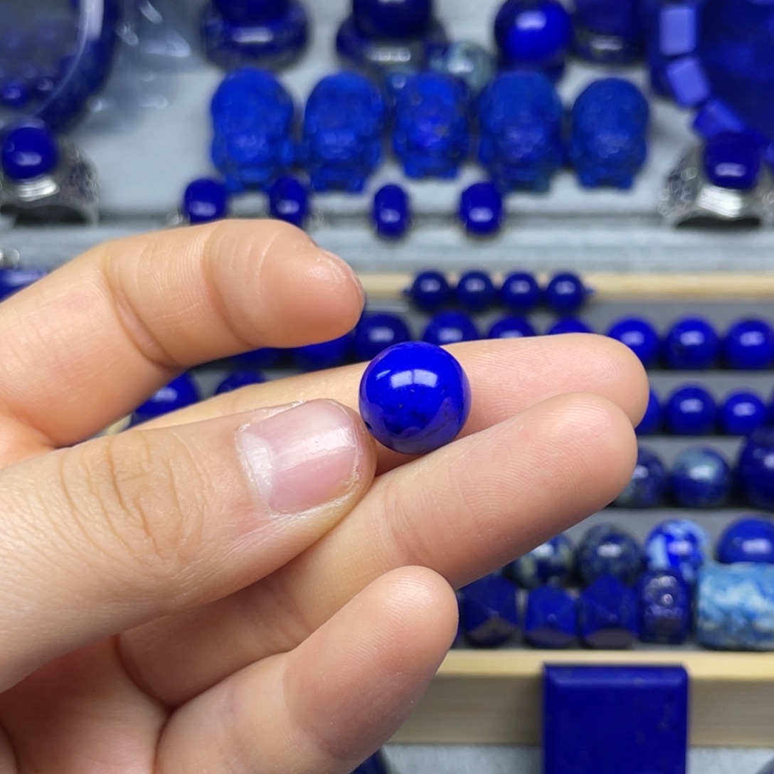 青金石单珠12+未镶嵌秋*