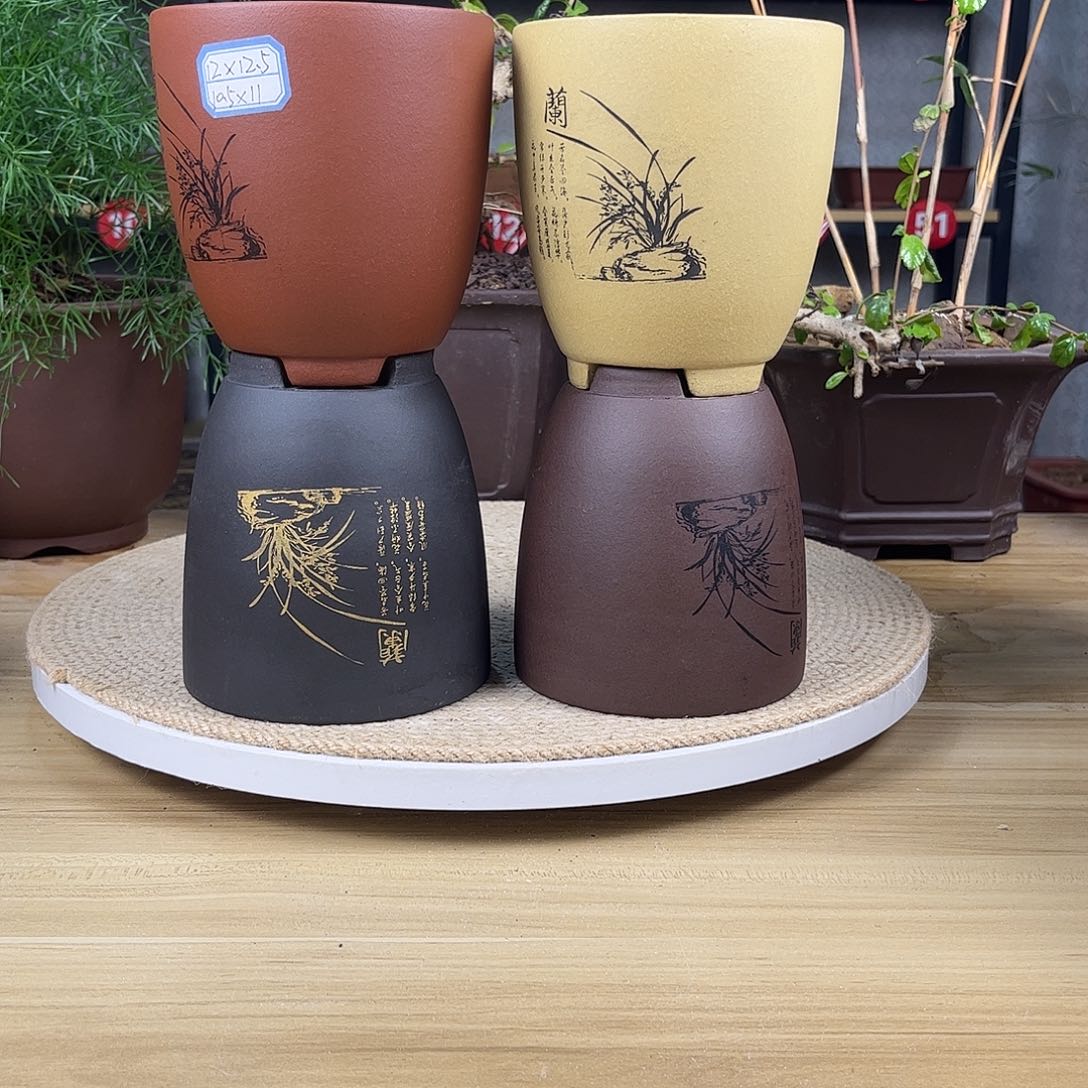 紫砂花盆紫砂花盆