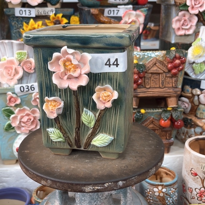 紫砂花盆粗陶材质多肉花盆