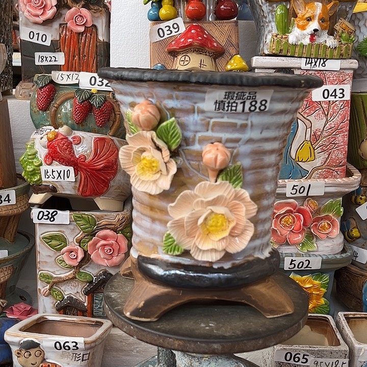 粗陶材质多肉花盆188