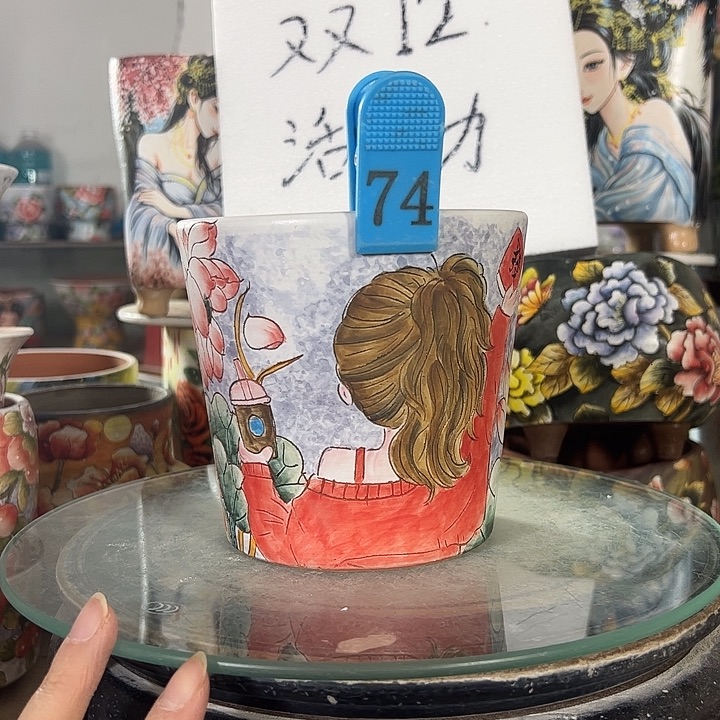 景德镇手绘花盆性价比超高