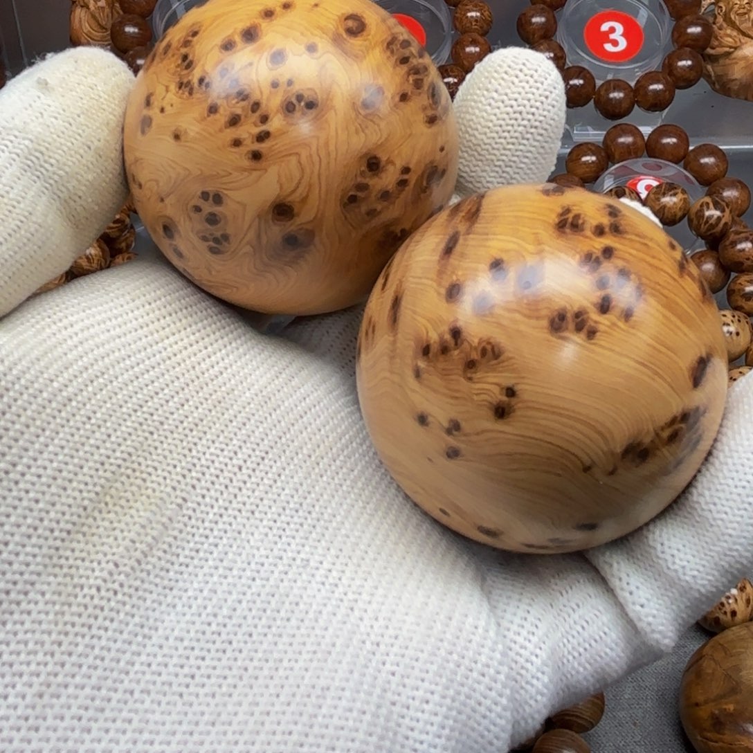 柏木（崖柏）太行崖柏陈化雀眼瘤手球5.0
