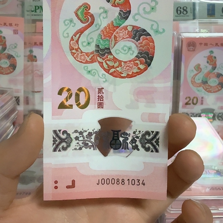 塑料小蛇钞号码000881034