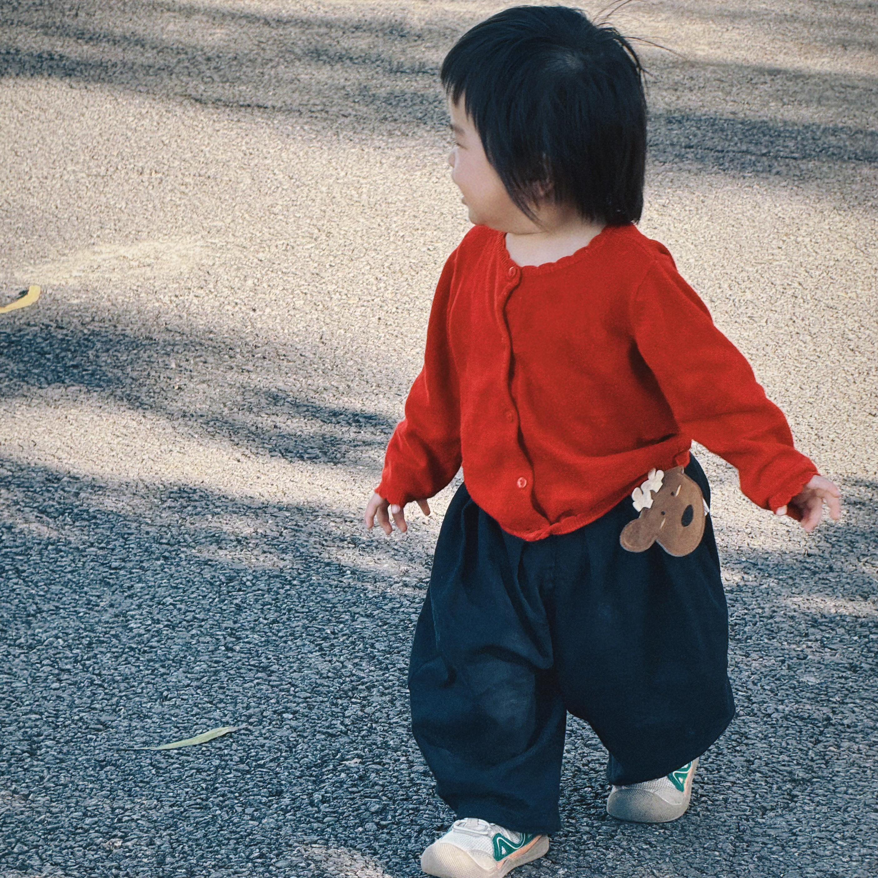 新款宽松哈伦裤婴幼儿新生儿潮裤宝宝水洗小裤