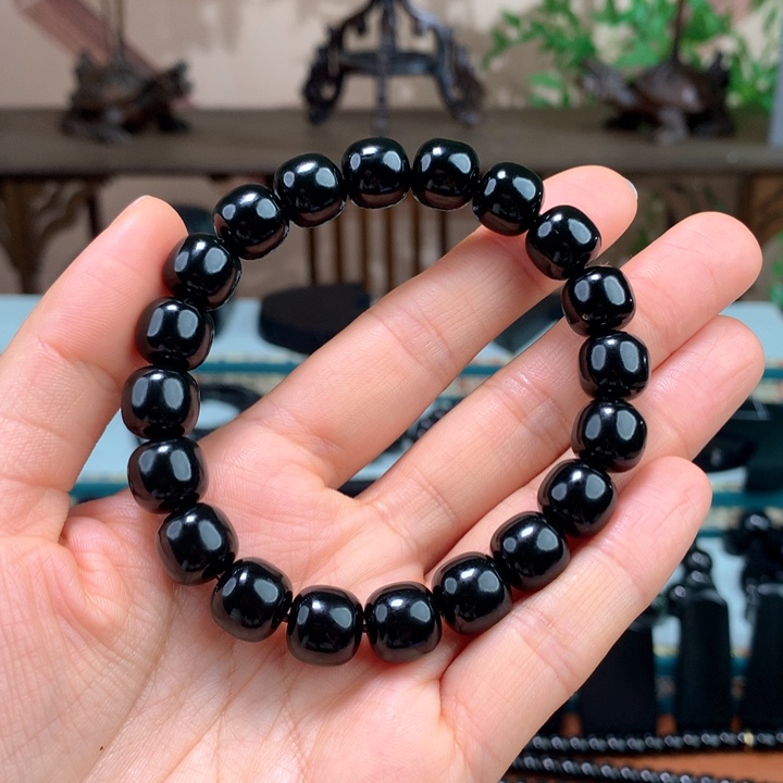 和田玉（青玉）手链未镶嵌妩****y