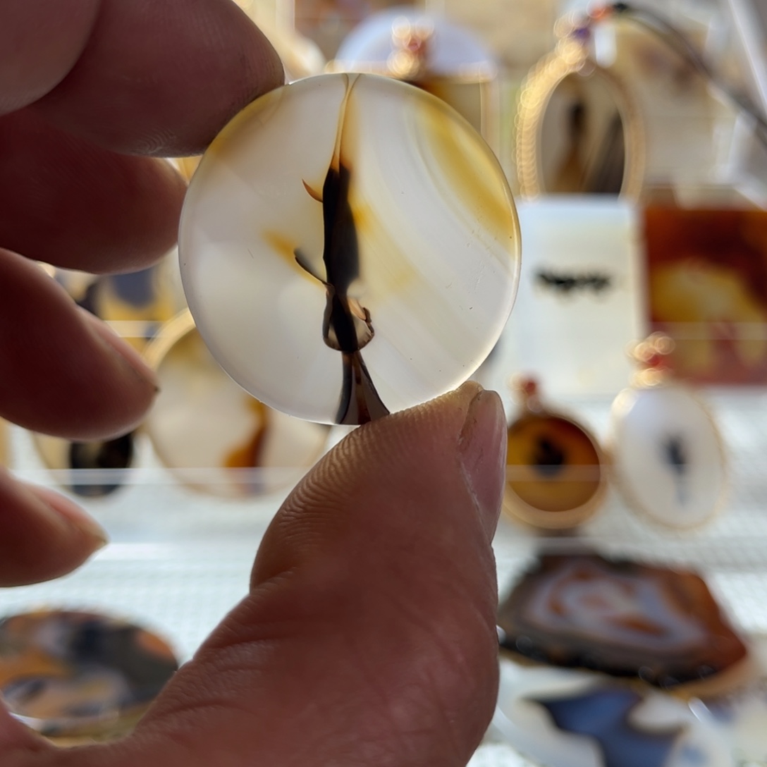 玛瑙/玉髓未镶嵌吊坠(不含链)