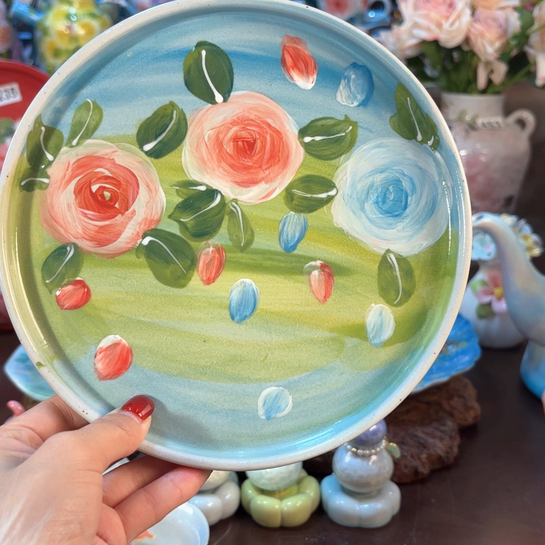 景德镇手绘高温釉下彩陶瓷茶具