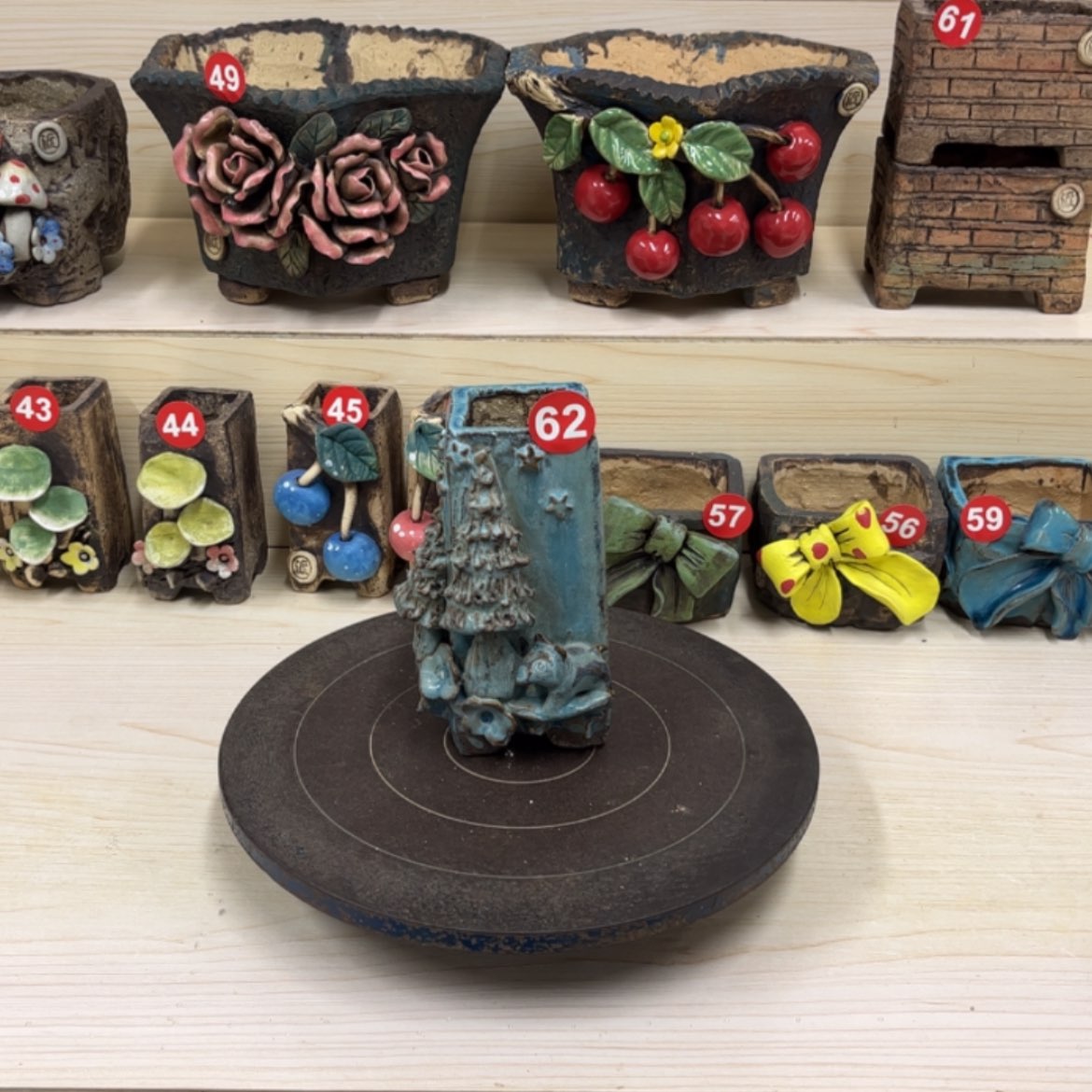 【闪购商品】紫砂花盆62号内口5外高15