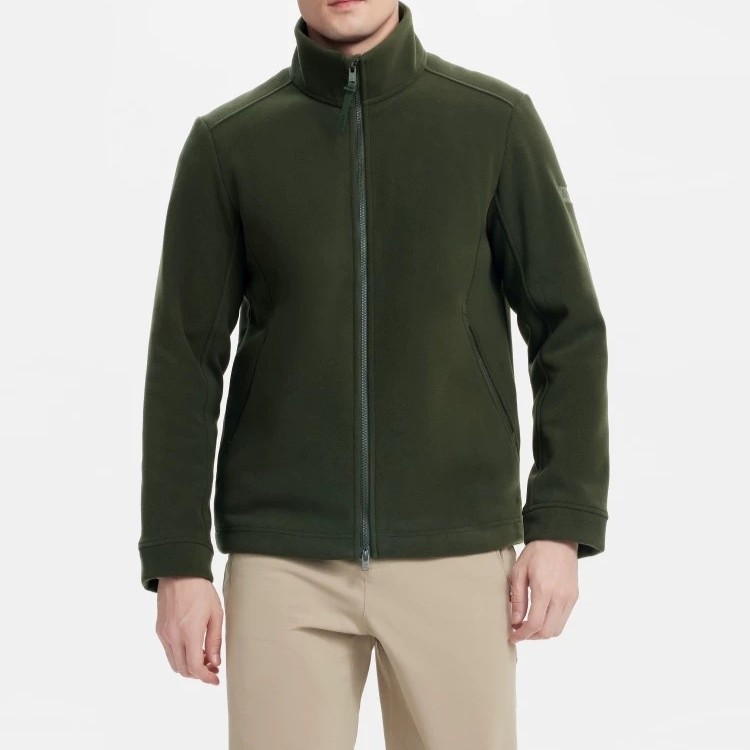 《高》男士防风透气抗水全拉链抓绒外套