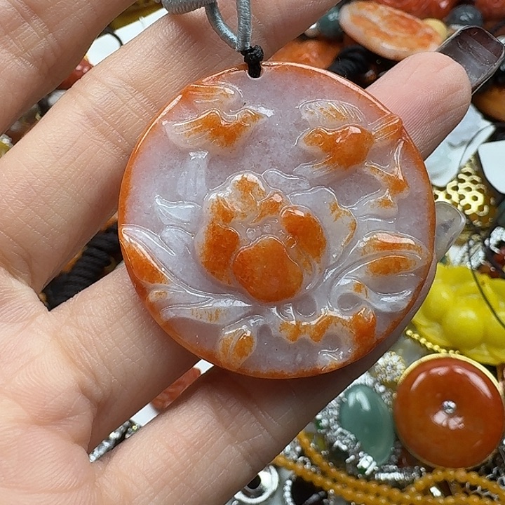 翡翠未镶嵌项链翡翠