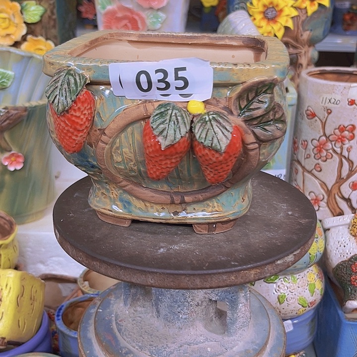 紫砂花盆粗陶材质多肉花盆