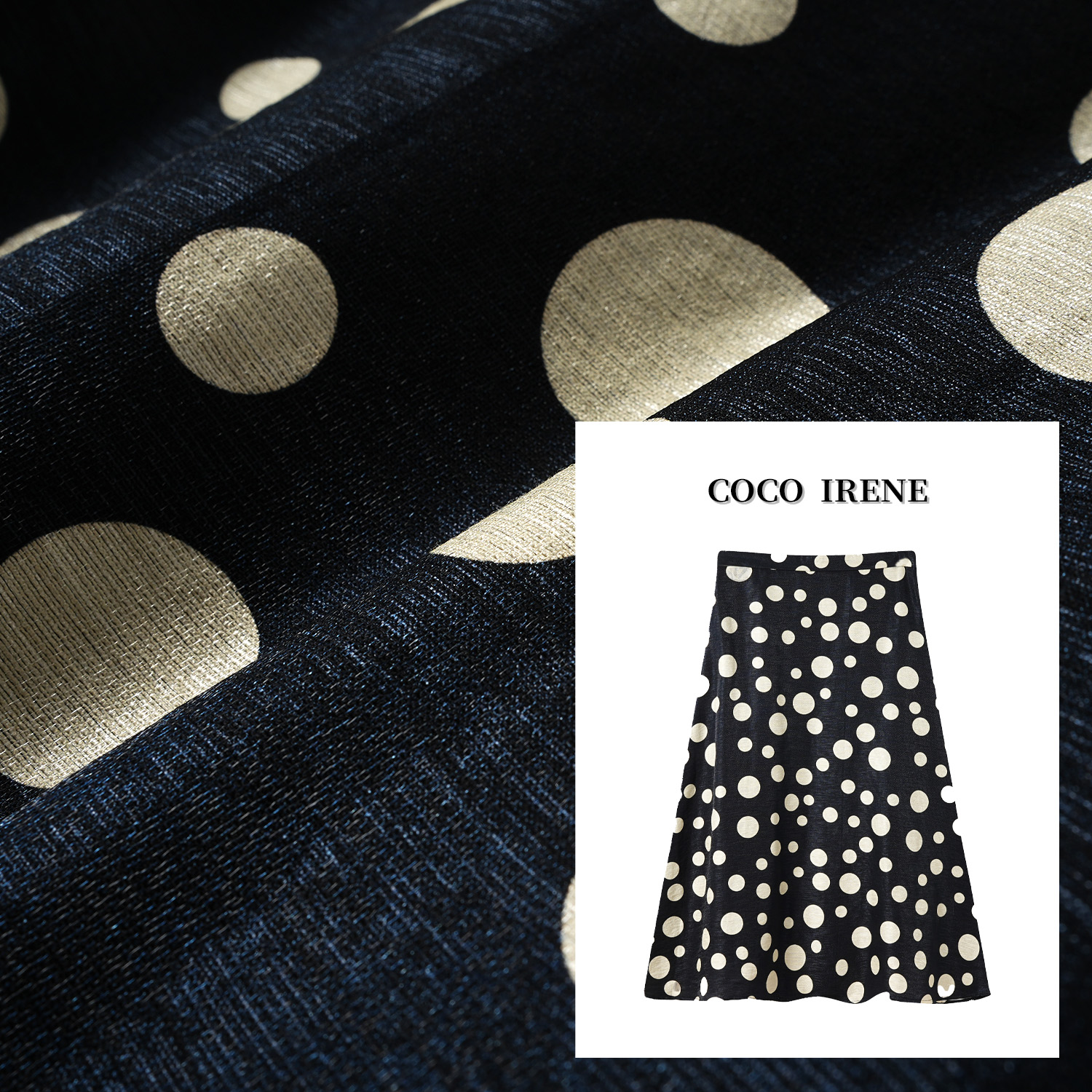 COCO IRENE 25年春季新款时尚百搭半身裙长裙女