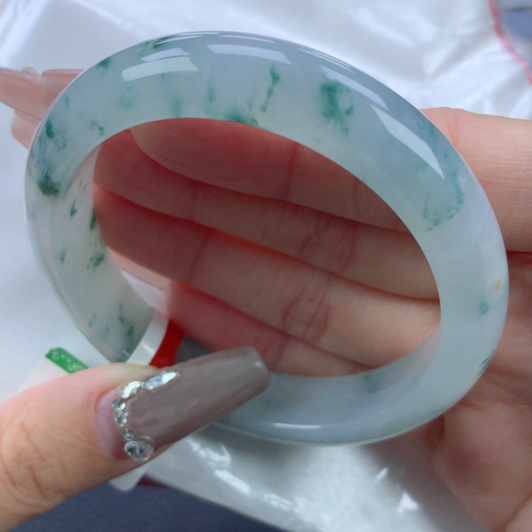 翡翠手镯未镶嵌54.8正圈