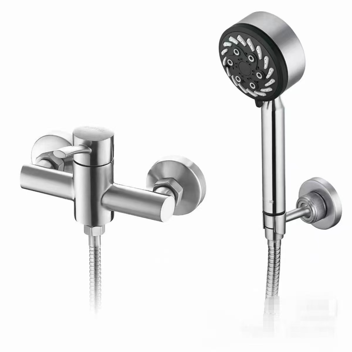 （苏）304不锈钢增压冷热水花洒套装